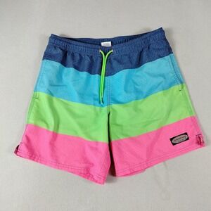 Vineyard Vines Swim Trunks Mens Medium Board Shorts Striped Bathing‎ Suit